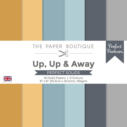 The Paper Boutique - Up, Up And Away Collection - Perfect Partners - 8 x 8 Colour Card Pack