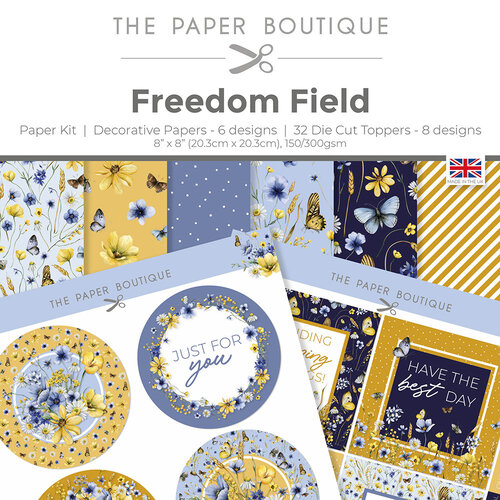 The Paper Boutique - Freedom Field Collection - 8 x 8 Paper Kit