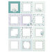 The Paper Boutique - Blossoming Mist Collection - 6 x 6 Frames And Inserts