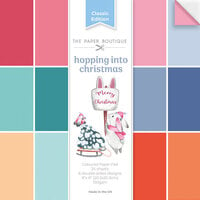 The Paper Boutique - Hopping Into Christmas Collection - 8 x 8 Colour Card Pack