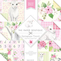 The Paper Boutique - Springtime Travel Collection - 8 x 8 Paper Pad - Toppers