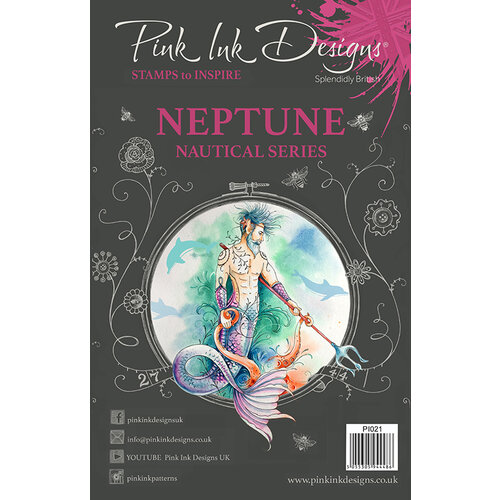 Pink Ink Designs - Clear Photopolymer Stamps - A5 - Neptune