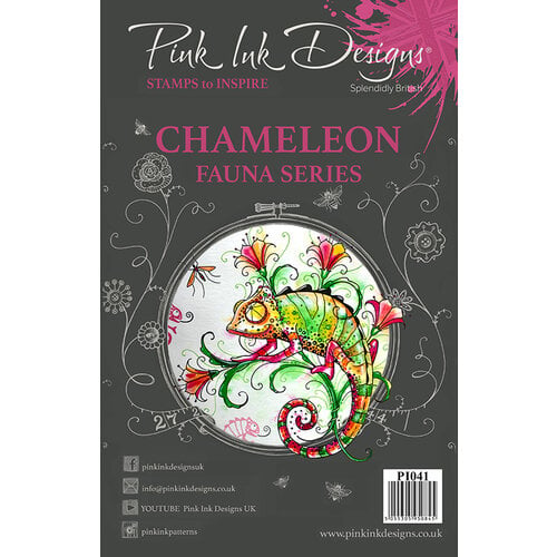 Pink Ink Designs - Clear Photopolymer Stamps - A5 Chameleon