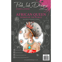 Pink Ink Designs - Women of the World Collection - Clear Photopolymer Stamps - A5 - African Queen