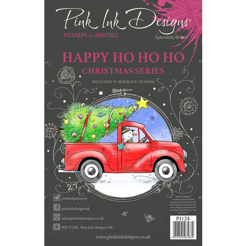 Pink Ink Designs - Clear Photopolymer Stamps - A5 - Happy Ho Ho Ho