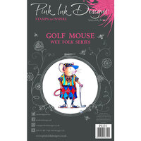 Pink Ink Designs - Clear Photopolymer Stamps - A7 - Golf Mouse