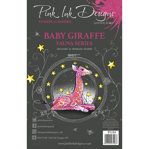 Pink Ink Designs - Clear Photopolymer Stamps - Baby Giraffe