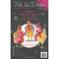 Pink Ink Designs - Christmas - Clear Photopolymer Stamps - Three French Hens