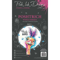 Pink Ink Designs - Clear Photopolymer Stamps - A6 - Postrich