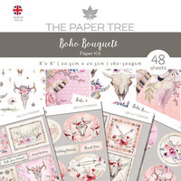 The Paper Tree - Boho Bouquets Collection - 8 x 8 Paper Kit