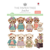 The Paper Tree - Family Bonds Collection - A6 Die Cut Toppers - Mamma and Child Bear