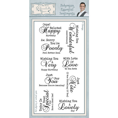 Creative Expressions - Sentimentally Yours Collection - Clear Acrylic Stamp - Bohemian Essential Sentiments