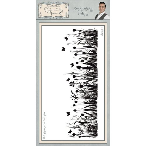 Creative Expressions - Sentimentally Yours Collection - Unmounted Rubber Stamps - Enchanting Tulips