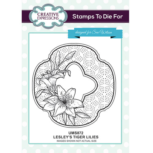 Creative Expressions - Stamps To Die For Collection - Clear Acrylic Stamps - Lesley's Tiger Lilies