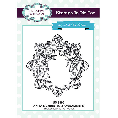 Creative Expressions - Christmas - Unmounted Rubber Stamps - Anita's Ornaments
