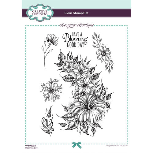 Creative Expressions - Designer Boutique Collection - Clear Acrylic Stamps - Blooming Day