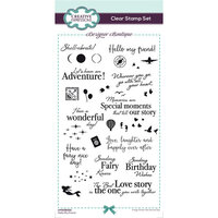 Creative Expressions - Designer Boutique Collection - Clear Photopolymer Stamps - Slimline - Hello My Friend