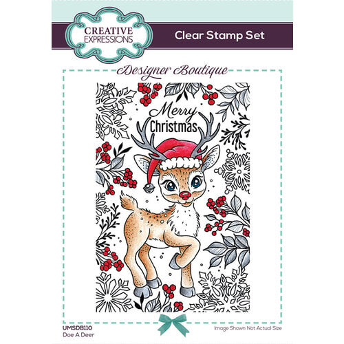 Creative Expressions - Designer Boutique Collection - Christmas - Clear Photopolymer Stamps - Doe A Deer