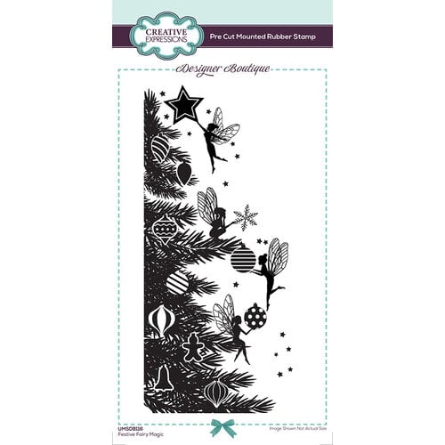 Creative Expressions - Designer Boutique Collection - DL Pre-Cut Mounted Rubber Stamps - Festive Fairy