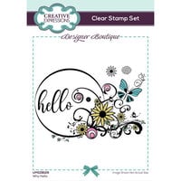 Creative Expressions - Designer Boutique Collection - Clear Photopolymer Stamps - Why Hello