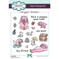 Creative Expressions - Designer Boutique Collection - Clear Photopolymer Stamps - Pigging Good Time
