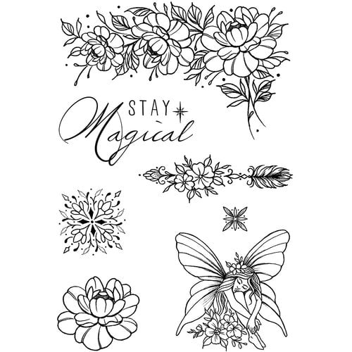 Creative Expressions - Designer Boutique Collection - Clear Photopolymer Stamps - Fairy Blooms