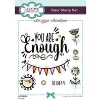 Creative Expressions - Designer Boutique Collection - Clear Photopolymer Stamps - Enough