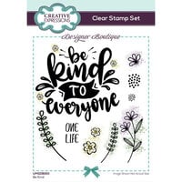 Creative Expressions - Designer Boutique Collection - Clear Photopolymer Stamps - Be Kind