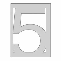 The Crafter's Workshop - Die Cutting Template - Number 5