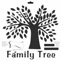The Crafter's Workshop - 12 x 12 Doodling Templates - Family Tree