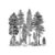 The Crafter&#039;s Workshop - 6 x 6 Stencils - Majestic Forest