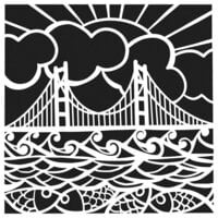 The Crafter's Workshop - 12 x 12 Stencils - Golden Gate