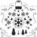 The Crafter's Workshop - 12 x 12 Doodling Templates - Snowflake