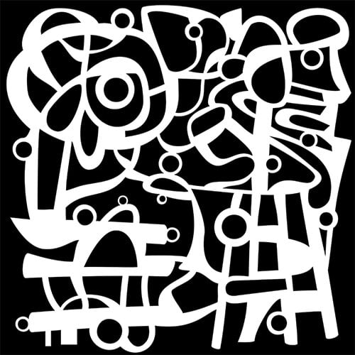 The Crafter's Workshop - 12 x 12 Stencils - Bubble Scribble