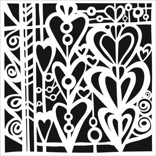 53-00139 Heart of Thorns Stencil