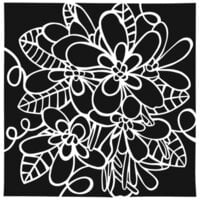 The Crafter's Workshop - 6 x 6 Stencil - Flower Cluster
