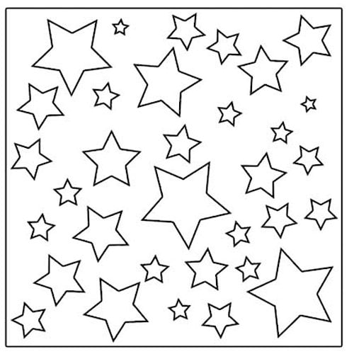 The Crafter's Workshop - 12 x 12 Doodling Templates - Twinkle Twinkle