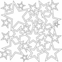 The Crafter's Workshop - 12 x 12 Doodling Templates - Star Shower