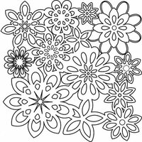 The Crafter's Workshop - 12 x 12 Doodling Templates - Flower Shower