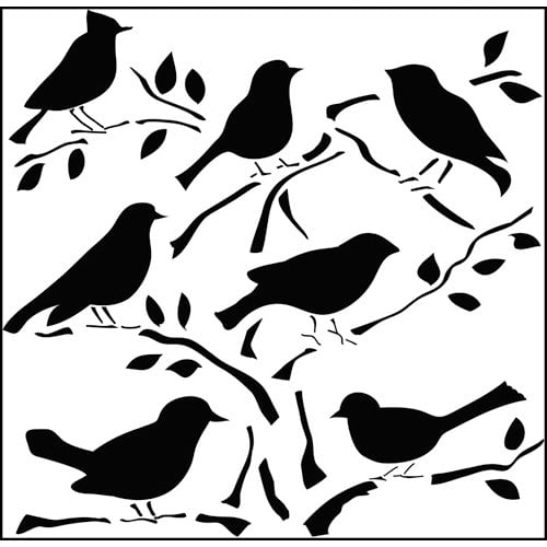 The Crafter's Workshop - 12 x 12 Doodling Templates - Birds