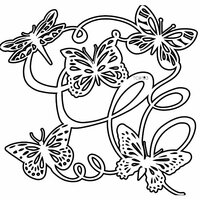 The Crafter's Workshop - 12 x 12 Doodling Templates - Butterfly Ballet