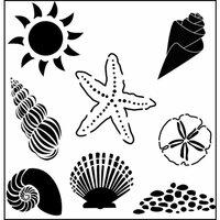 The Crafter's Workshop - 12 x 12 Doodling Templates - Seashells