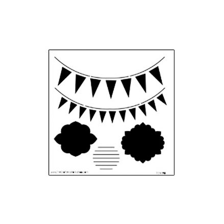 The Crafter's Workshop - 6 x 6 Doodling Templates - Mini Circus Banners
