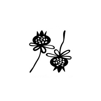 The Crafter's Workshop - Balzer Bits - Doodling Template - Pomegranate Flower