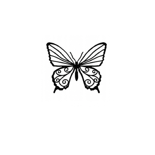 The Crafter's Workshop - Balzer Bits - Doodling Template - Butterfly