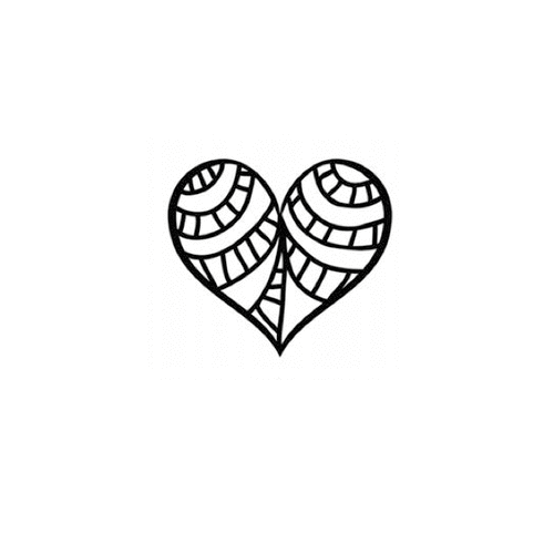 The Crafter's Workshop - Balzer Bits - Doodling Template - Pattern Heart