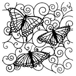 The Crafter's Workshop - 12 x 12 Doodling Templates - Flutterby
