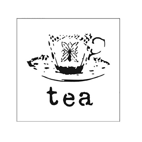 The Crafter's Workshop - Rebekah's Remnants - Doodling Template - Teatime Remnant
