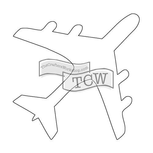 The Crafters Workshop - Rhonda Fragments - Doodling Template - Airplane Fragments