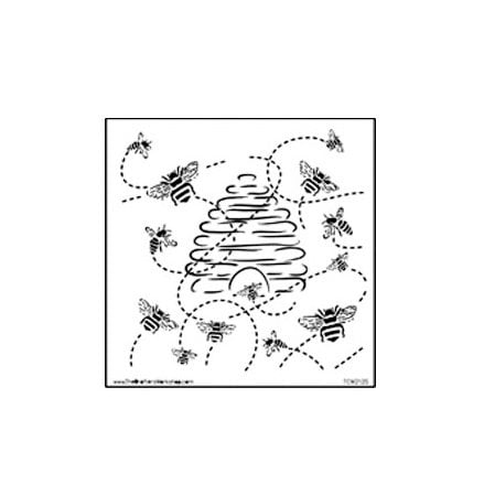 The Crafter's Workshop - 6 x 6 Doodling Templates - Mini Busy Bees